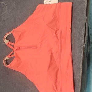NWT Lululemon Energy High-Neck Longline Zip-Front Bra *Medium Support, B–D Cups